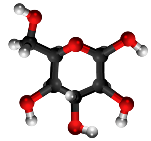 3D Glucose representation by CC0 1.0 Claudio Pistilli
