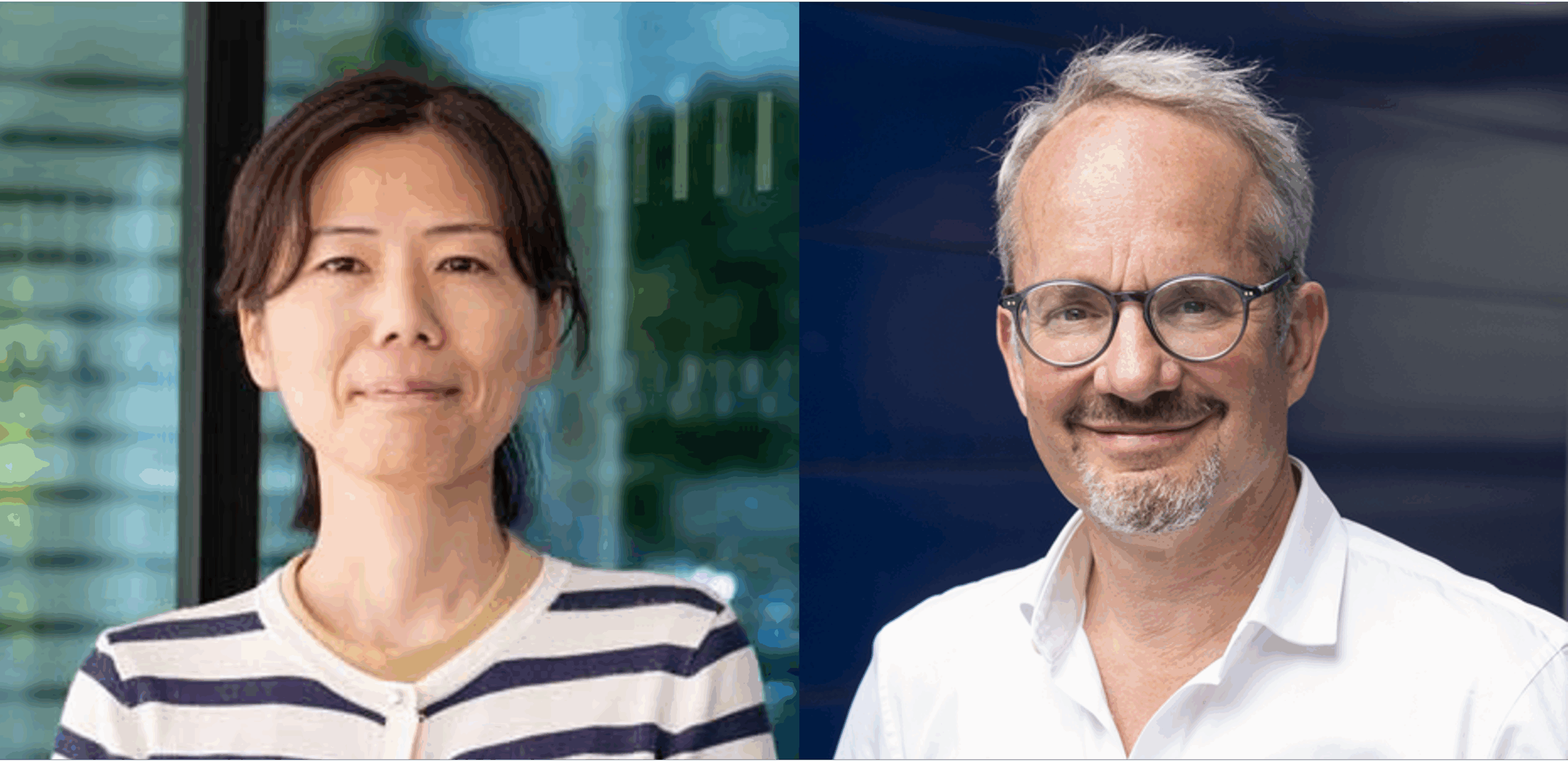 Portrait from Miki Ebisuya (left) and Anthony Hyman (right)